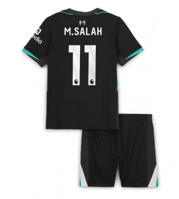 Liverpool Mohamed Salah #11 Segunda Equipación Niños 2024-25 Manga Corta (+ Pantalones cortos)